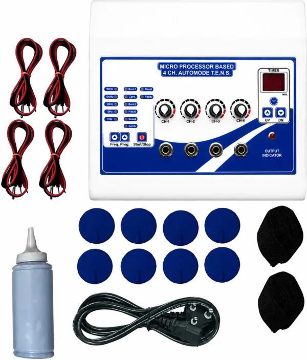 4_Channel_TENS_Auto_Mode_Multi-Function_Physiotherapy_Nerve_Stimulator_Electrotherapy_Physiotherapy_Equipment_with_One_Year_Warranty