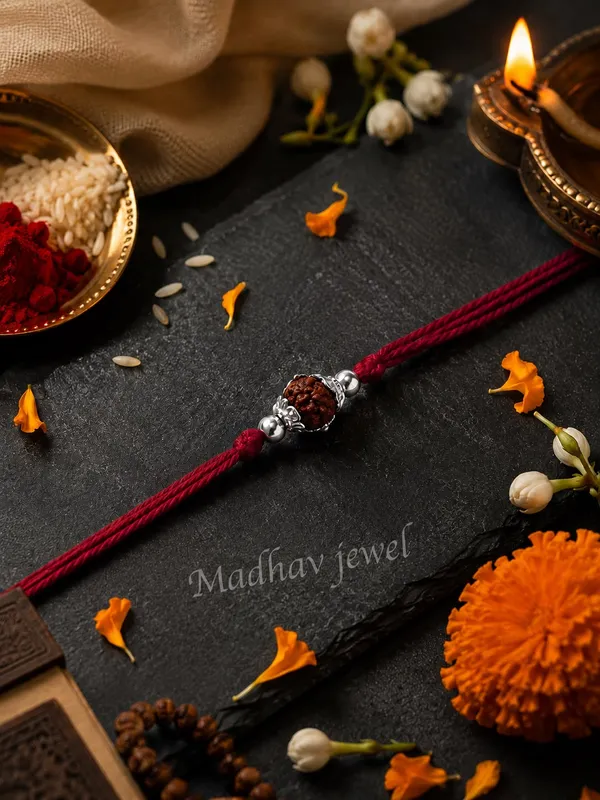 Red_Thread_Rudraksha_Rakhi_for_Brothers