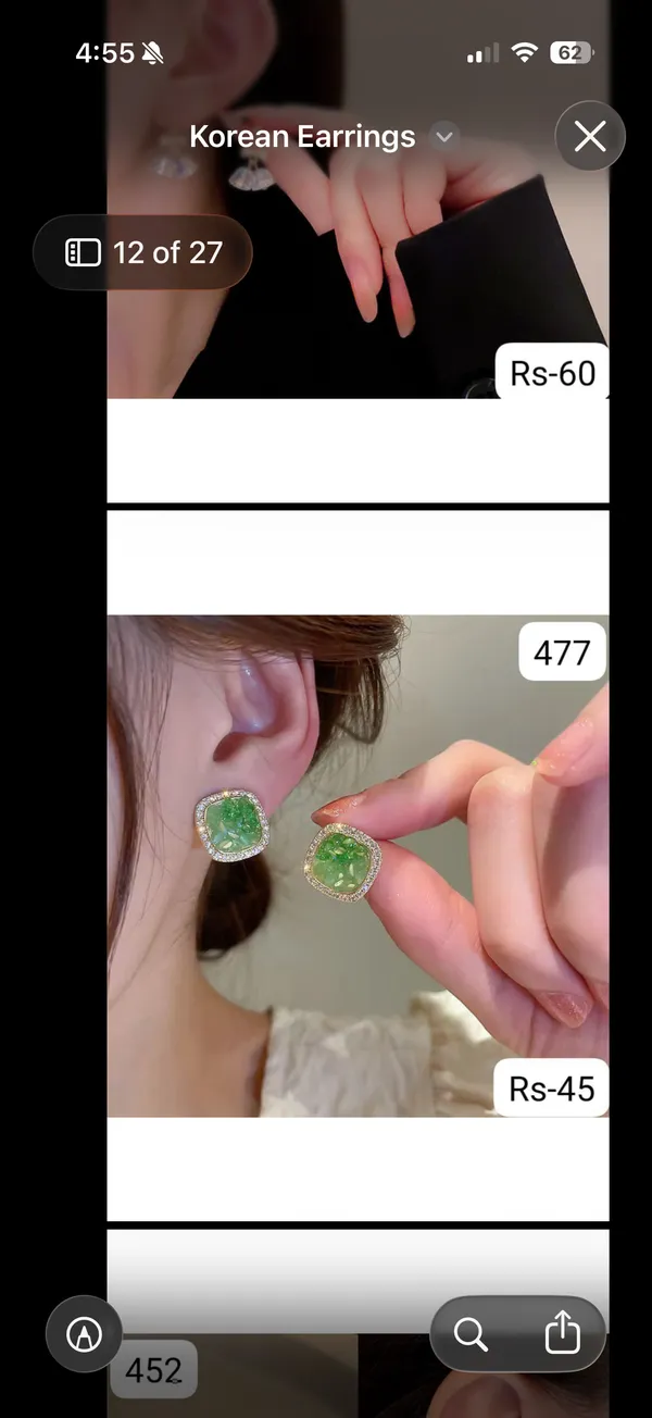 Green_Square_Rhinestone_Stud_Earrings_for_Women