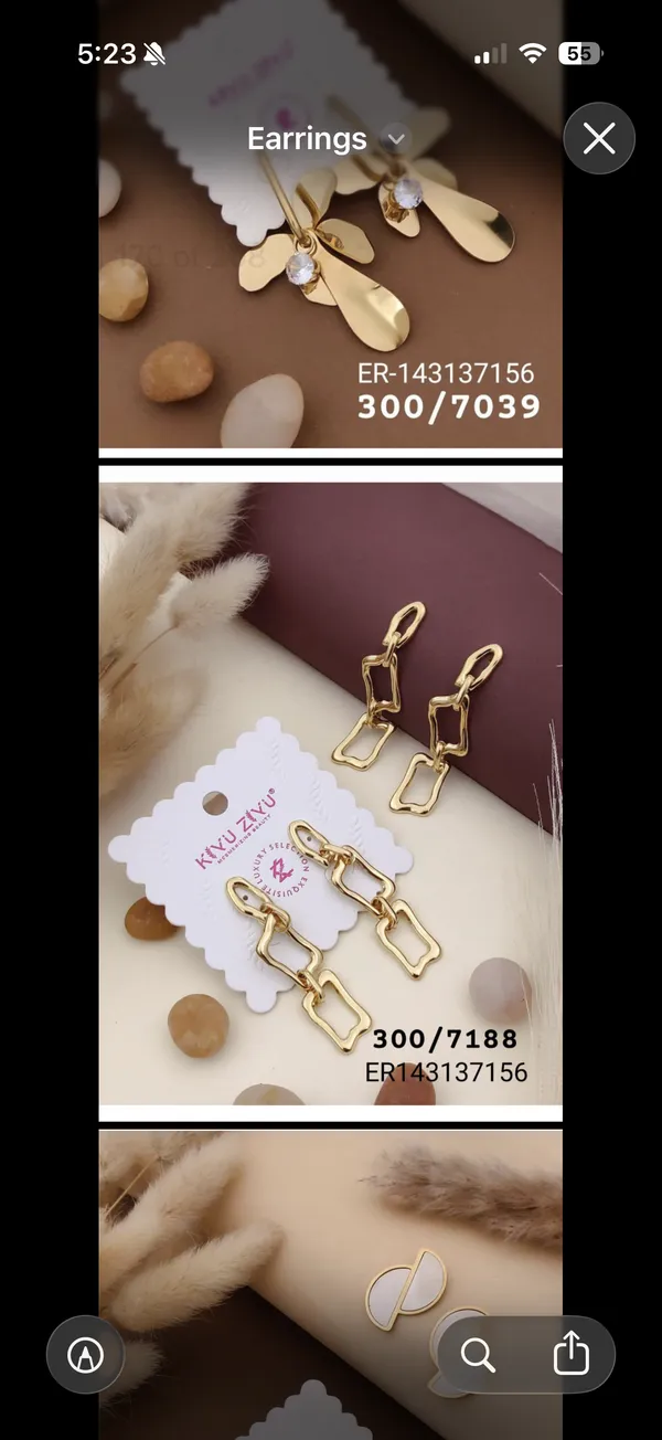 Gold_Tone_Geometric_Drop_Earrings_for_Women