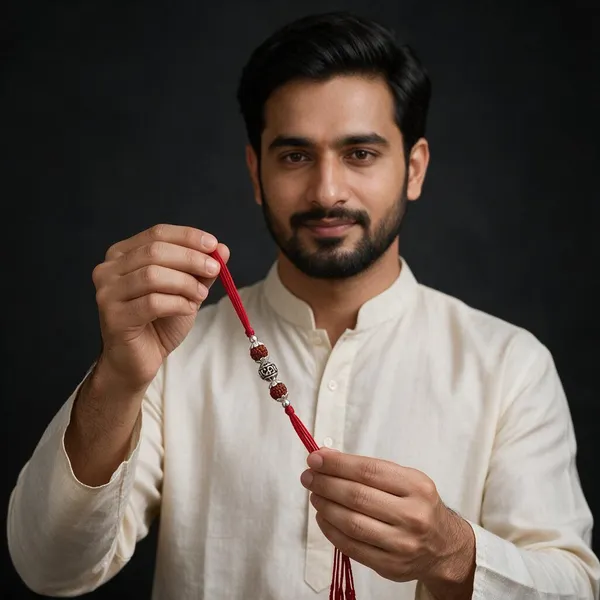 Red_Thread_Beaded_Rakhi_For_Brothers