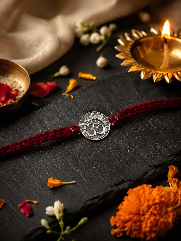Red_Thread_Om_Rakhi_for_Brother