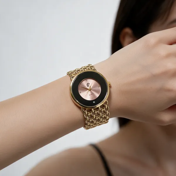 Gold_Tone_Bracelet_Analog_Watch_For_Women