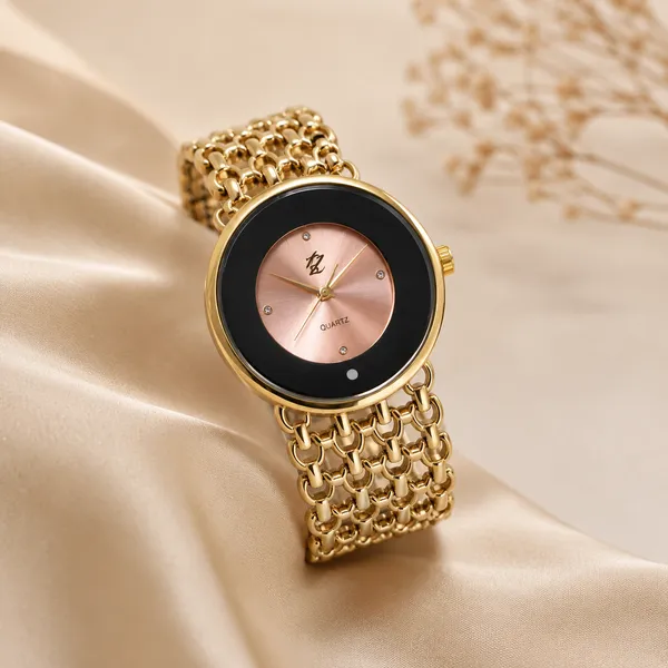 Gold_Tone_Bracelet_Analog_Watch_For_Women