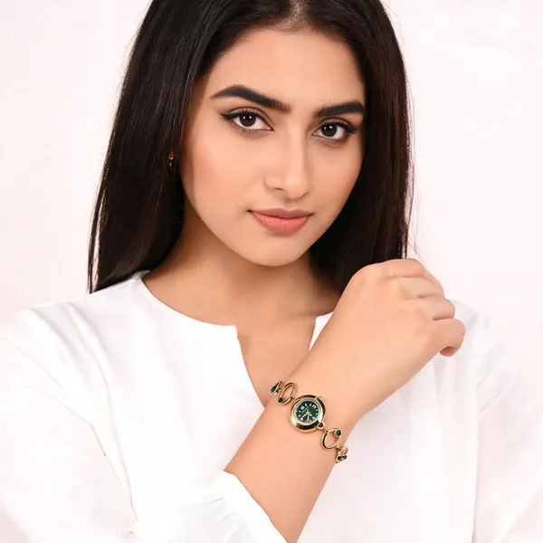 Gold_Tone_Bracelet_Style_Watch_For_Women