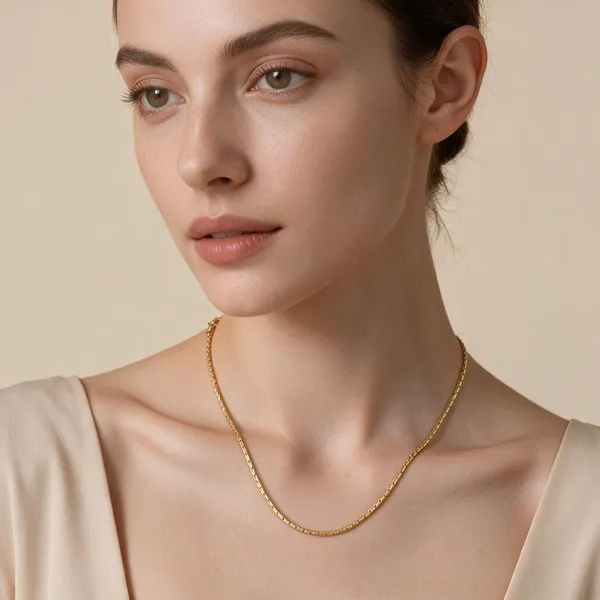 Gold_Tone_Link_Chain_Necklace_For_Women