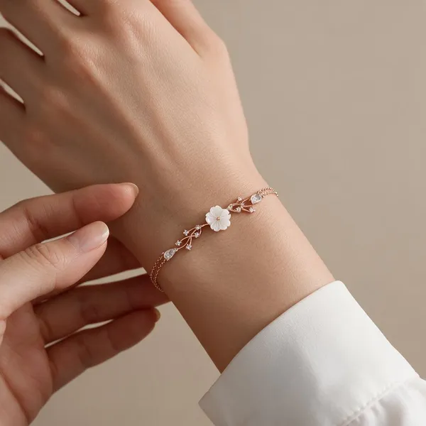 Rose_Gold_Floral_Bracelet_For_Women