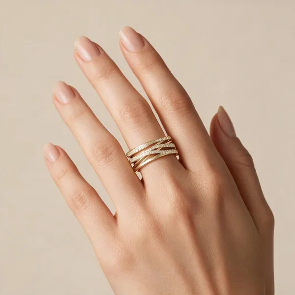 Gold-Tone_Stainless_Steel_Stackable_Ring_For_Women