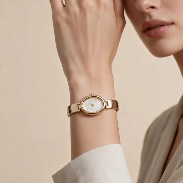 Gold_Tone_Metal_Bracelet_Watch_For_Women