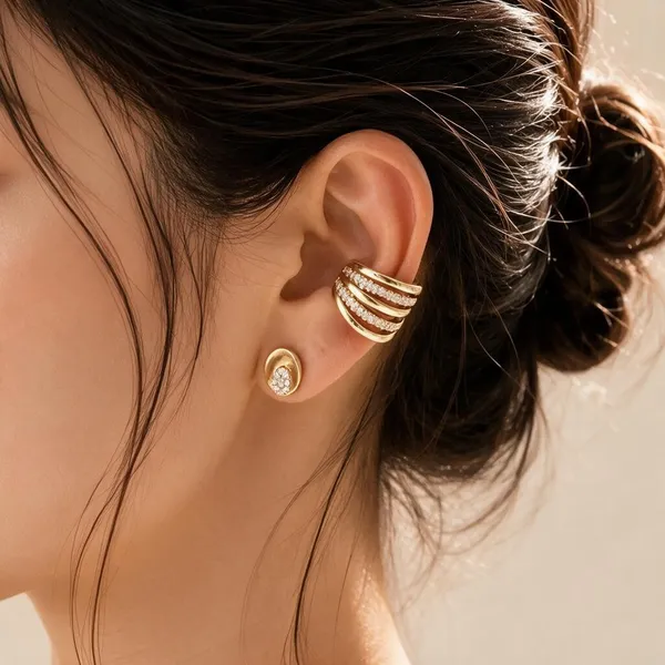 Gold_Tone_Layered_Ear_Cuff_Earrings_For_Women