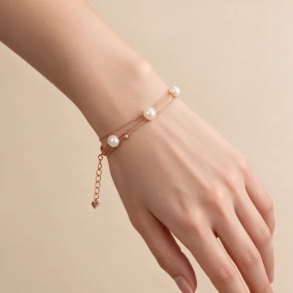 Rose_Gold_Pearl_925_Silver_Bracelet_For_Women
