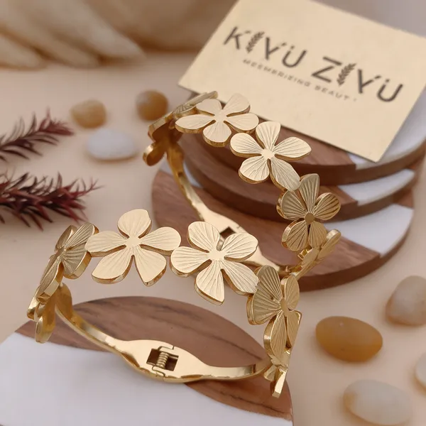 Gold_Tone_Floral_Kada_Bracelet_For_Women