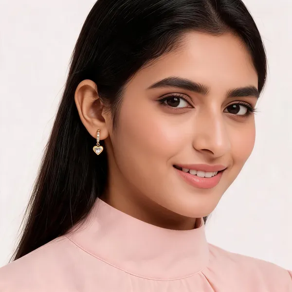 Gold_Tone_Heart_Drop_Earrings_For_Women