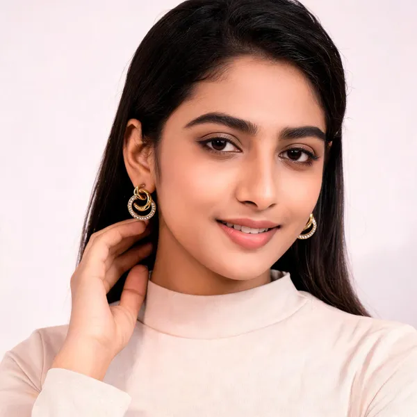 Gold_Tone_Stone_Hoop_Earrings_For_Women