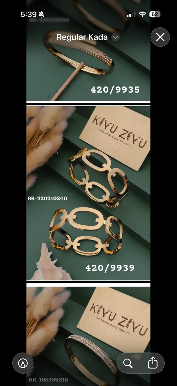 Gold_Tone_Interlocking_Link_Kada_for_Women