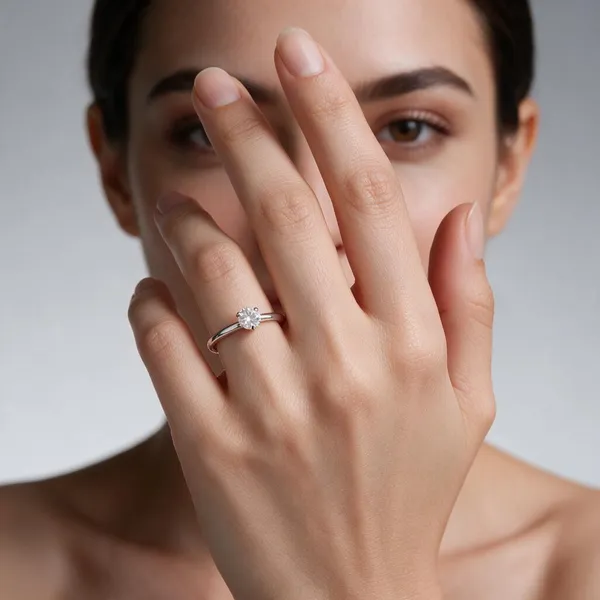 Silver_Tone_Solitaire_Ring_For_Women