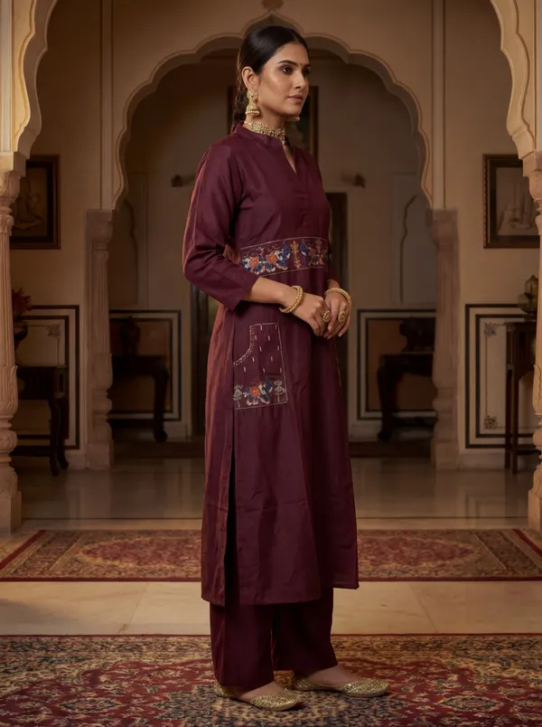 Purple_Viscose_Rayon_Embroidered_Straight_Kurta_Set_For_Women