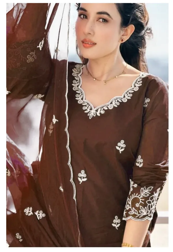 Brown_Viscose_Rayon_Embroidered_Straight_Suit_Set_For_Women