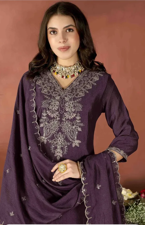 Purple_Vichitra_Silk_Embroidered_Straight_Salwar_Suit_Set_For_Women