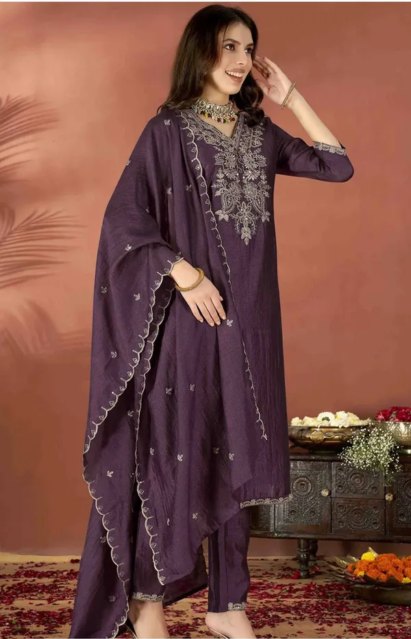 Purple_Vichitra_Silk_Embroidered_Straight_Salwar_Suit_Set_For_Women