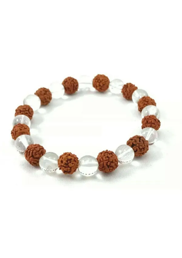 Rudraksha_And_Clear_Quartz_Bead_Bracelet
