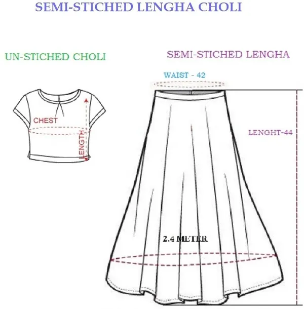 Aatvi_Embroidered_Semi_Stitched_Lehenga_Choli_Red
