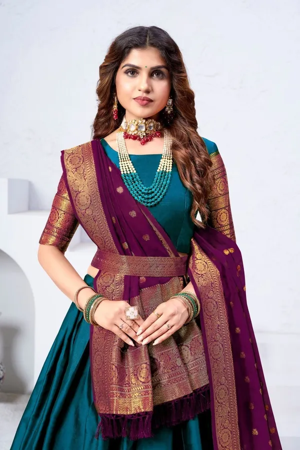 Aatvi_Embellished_Semi_Stitched_Lehenga_Choli_Light_Blue
