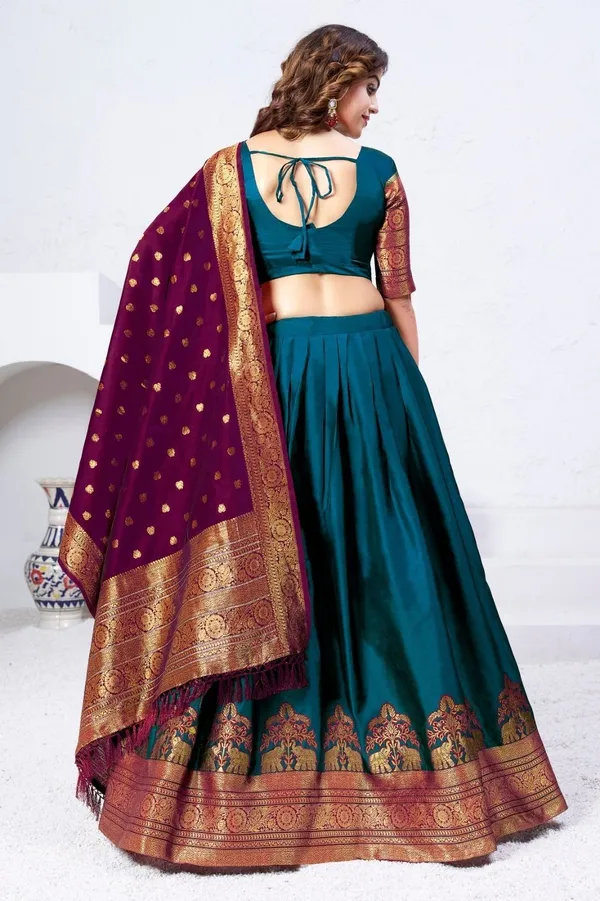 Aatvi_Embellished_Semi_Stitched_Lehenga_Choli_Light_Blue