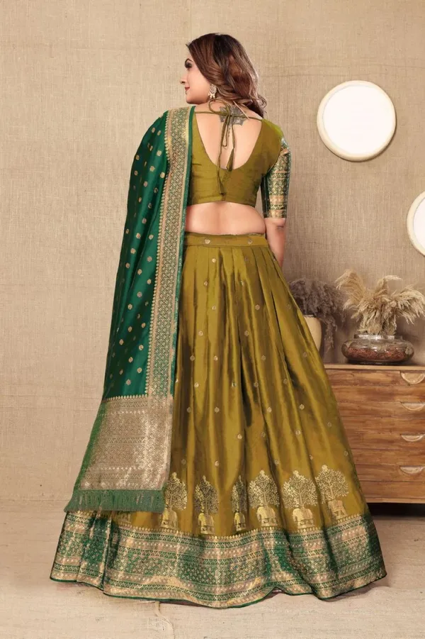 zengry_Embellished_Semi_Stitched_Lehenga_Choli_Yellow
