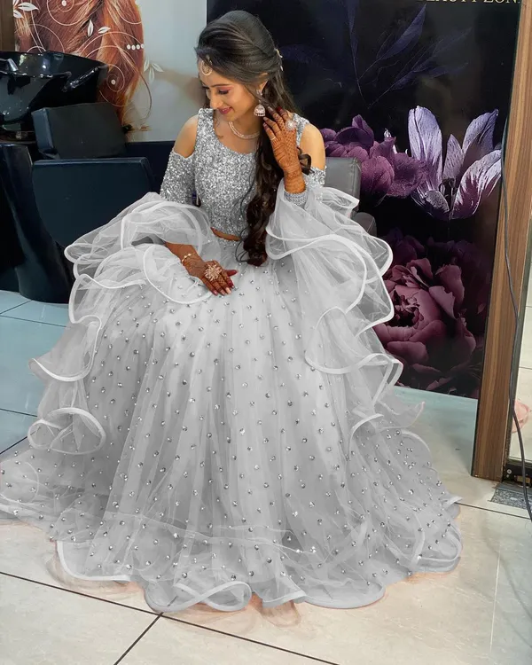 Mert_India_Embellished_Semi_Stitched_Lehenga_Choli_Grey