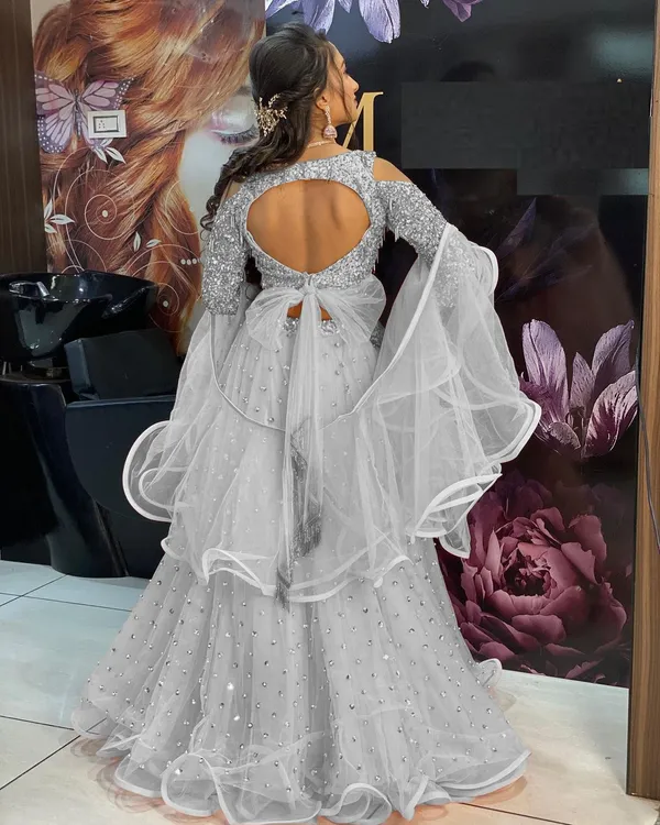 Mert_India_Embellished_Semi_Stitched_Lehenga_Choli_Grey