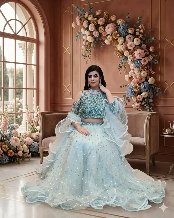 DD's_creation_Embellished_Semi_Stitched_Lehenga_Choli_(Light_Blue)