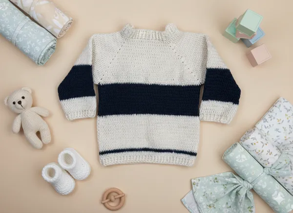 Teddytot_Handmade_Cardigan_Navy_Blue_And_White_Stripes
