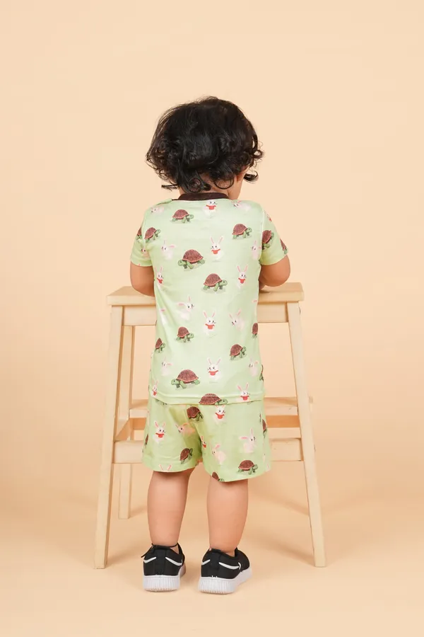 Teddytot_Interlock_Turtle_Bunny_Digital_Print_Organic_Cotton_T_Shirt_Shorts_Set