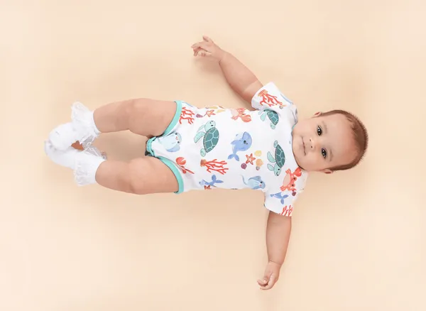 Teddytot_Interlock_Ocean_Life_Creatures_Digital_Print_Organic_Cotton_Onesie
