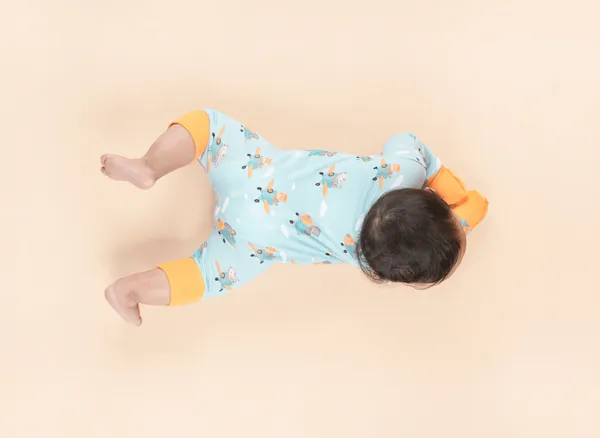 Teddytot_Interlock_Airplane_Pattern_Digital_Print_Organic_Cotton_Romper