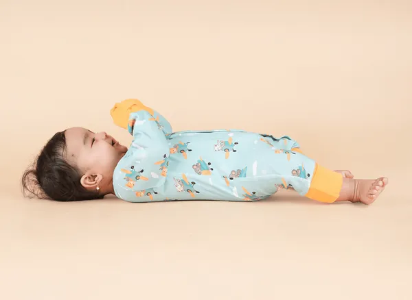 Teddytot_Interlock_Airplane_Pattern_Digital_Print_Organic_Cotton_Romper