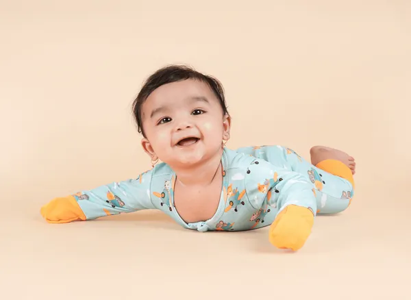 Teddytot_Interlock_Airplane_Pattern_Digital_Print_Organic_Cotton_Romper