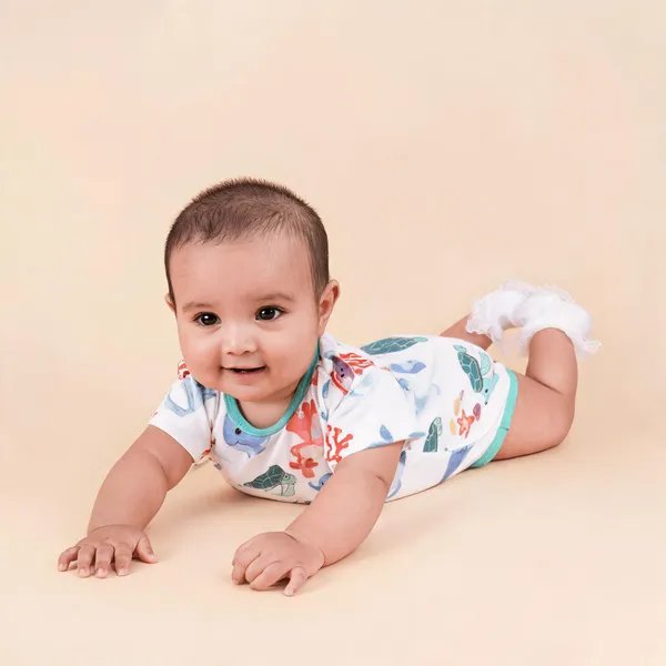Teddytot_Interlock_Ocean_Life_Creatures_Digital_Print_Organic_Cotton_Onesie