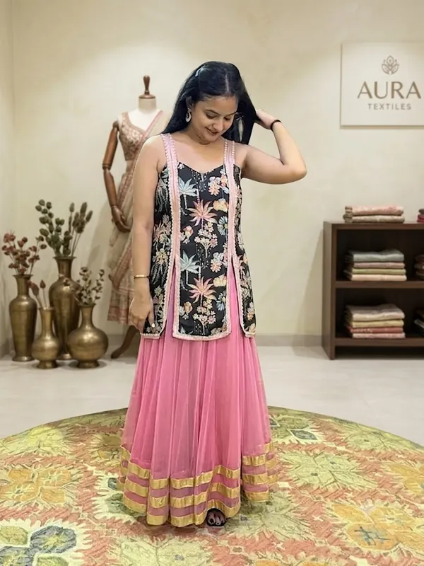 Black_Floral_Print_Anarkali_Set_For_Women
