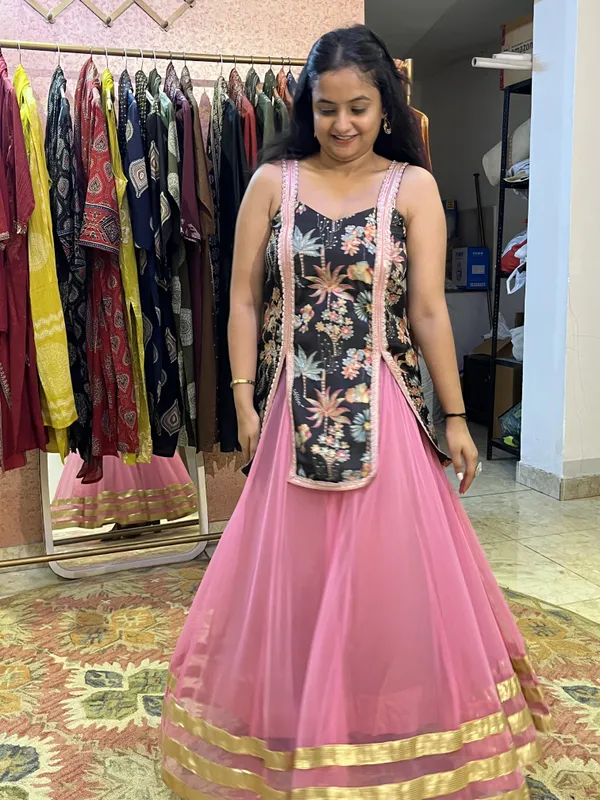 Black_Floral_Print_Anarkali_Set_For_Women
