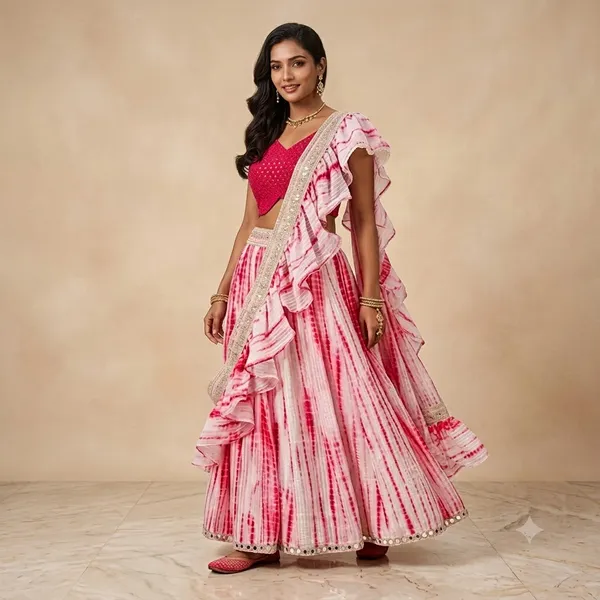 Pink_And_Red_Embellished_Lehenga_Choli_Set_For_Women