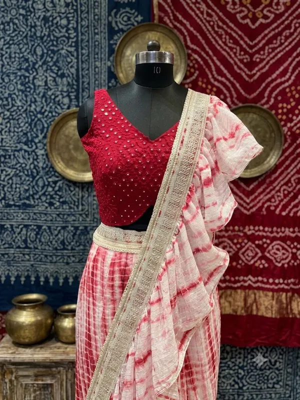Pink_And_Red_Embellished_Lehenga_Choli_Set_For_Women
