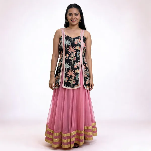 Black_Floral_Print_Anarkali_Set_For_Women