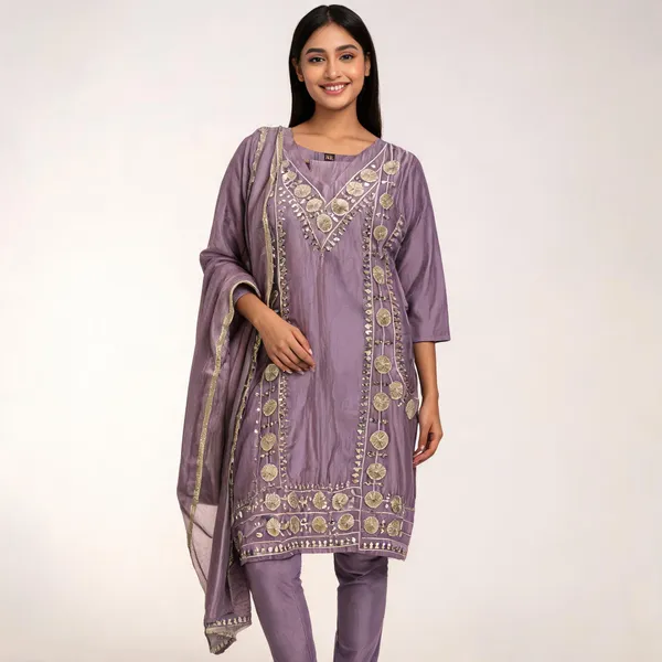 Lavender_Embroidered_Straight_Kurta_Set_For_Women