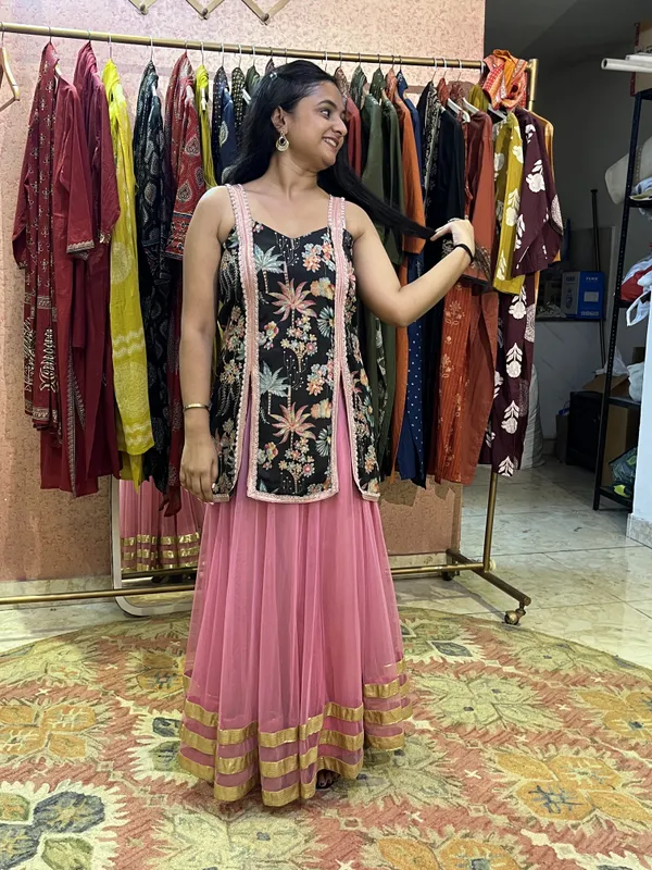 Black_Floral_Print_Anarkali_Set_For_Women