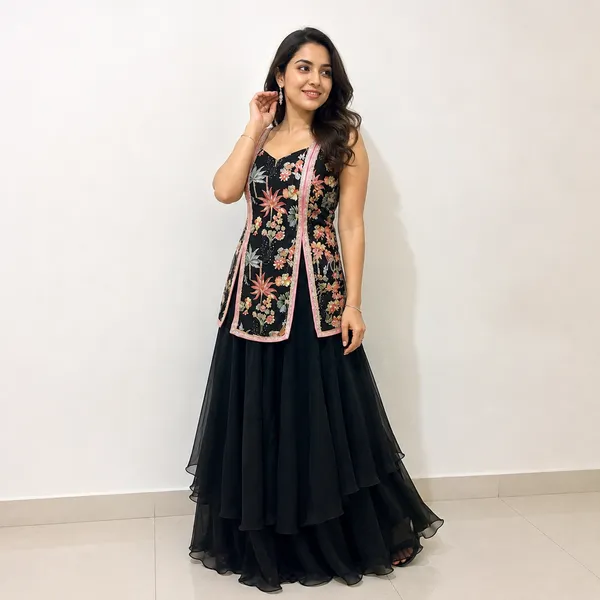 Black_Floral_Layered_Ethnic_Set_For_Women