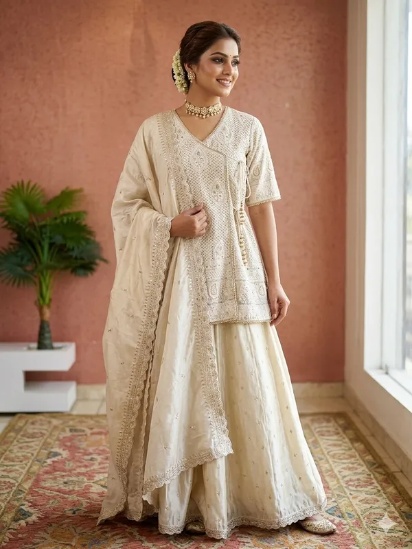 Ivory_Embroidered_Kurta_Sharara_Set_For_Women