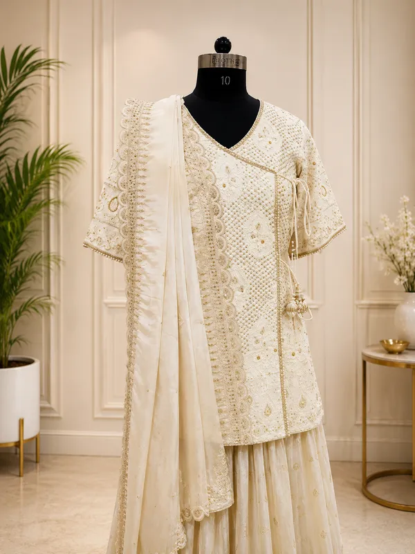 Ivory_Embroidered_Kurta_Sharara_Set_For_Women