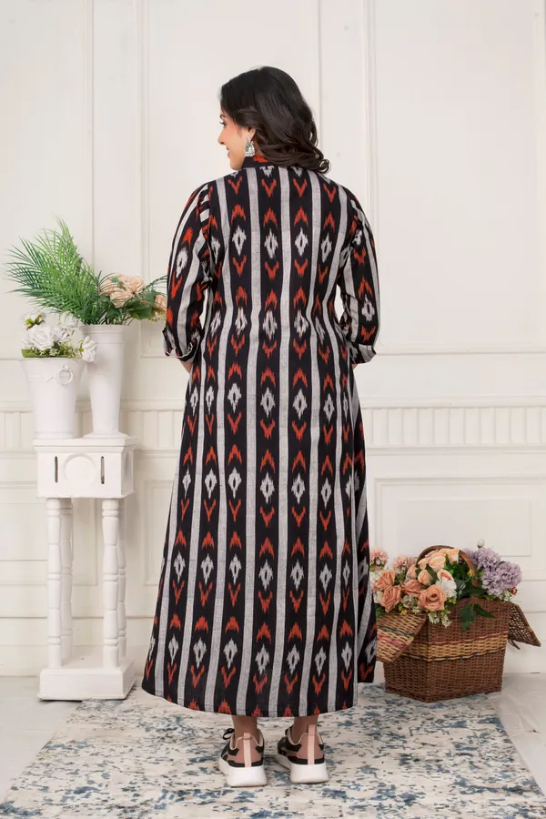 Black_Ikat_Shirt_Dress